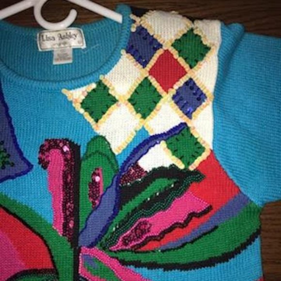 Vintage sequins sweater - Picture 6 of 11